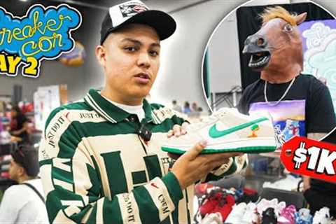 WE DID A COINFLIP FOR $1,000… (FREE SHOES) SNEAKERCON VEGAS DAY 2!