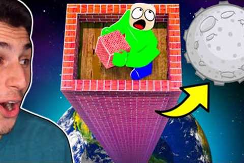 I Built A TOWER TO THE MOON! | Roblox Tower Simulator
