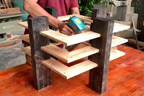 Unique Woodworking Ideas // DIY Modern Design Coffee Table With Beautiful Pallet Wood