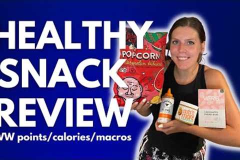 HEALTHY SNACK REVIEW | Trying New Healthy Snacks &amp; Food | WW (WeightWatchers)..