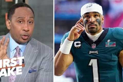 FIRST TAKE | With strong rise of Hurts, Eagles' path to SB will be better than last year - Stephen A