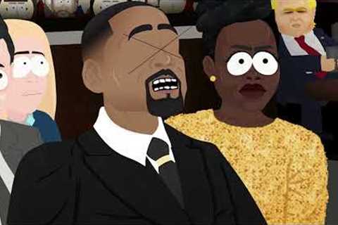 Will Smith SLAPS Chris Rock at Oscars 2022 - South Park Animated