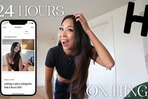 I went on Hinge for 24 hours… | FIRST TIME ON A DATING APP?!