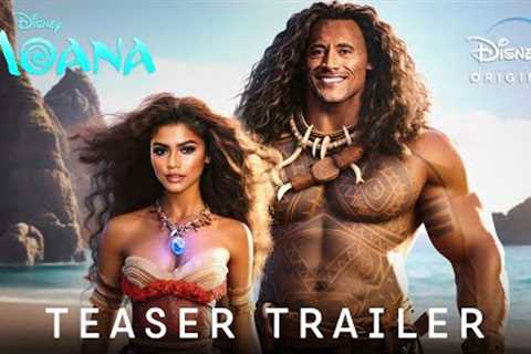 MOANA Live Action - Official Trailer (2024) Zendaya, Dwayne Johnson | Disney+
