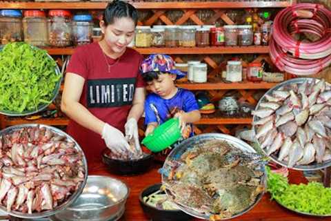 Fish for Table - Pregnant mum cook crispy fish and soup recipe | Cooking with Sros