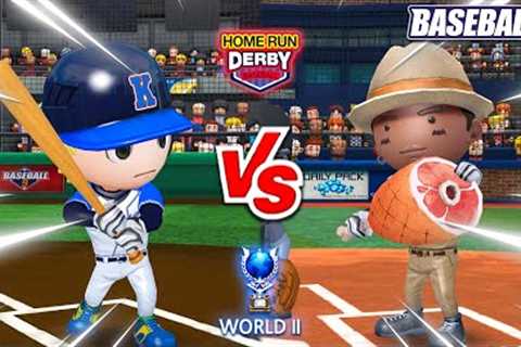 WORLD 2 LEAGUE HOME RUN DERBY! - Baseball 9