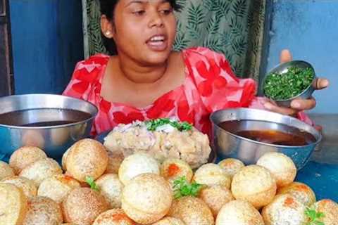 golgappa eating show/fuchka eating challenge/Panipuri Eating Asmr/Asmr Eating Indian Food 😋