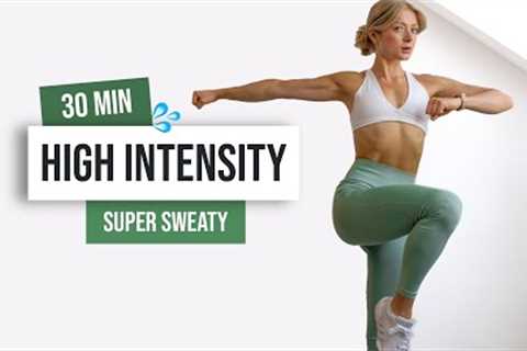30 MIN KILLER HIIT Workout - No Equipment - No repeats, Full Body Cardio Home Workout