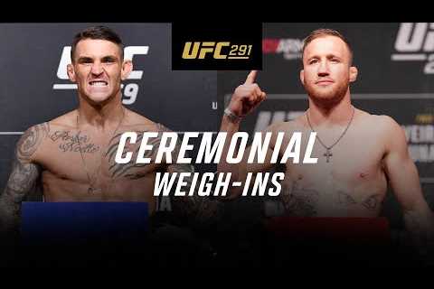 UFC 291: Ceremonial Weigh-In
