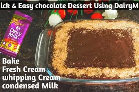 Best creamy cold chocolate dessert recipe | No Bake desserts | Easy chocolate dessert | RECIPE 💯