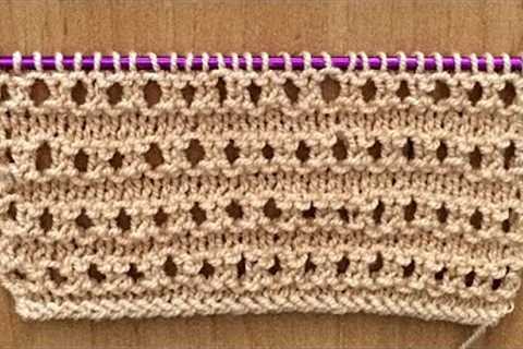 Beautiful Knitting Patterns For Beginners | Step By Step Tutorial
