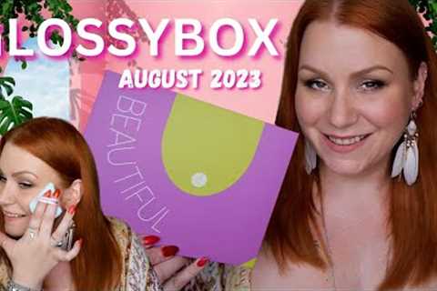 *SPOILER* UNBOXING GLOSSYBOX AUGUST 2023 BEAUTY BOX + 2 FREEBIES!