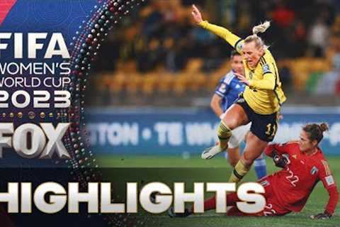 Sweden vs. Italy Highlights | 2023 FIFA Women's World Cup