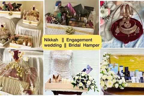 Wedding or Engangement bridal hamper || How to make easy bridal hamper at home