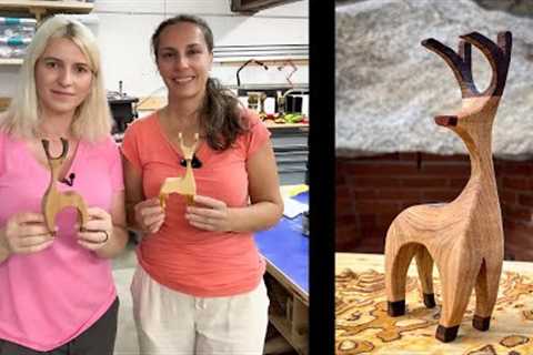 Bandsaw magic. How to make a 3D reindeer . Woodworking projects that sells. Christmas in July