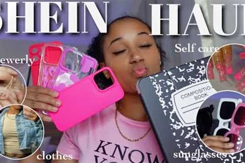 HUGE SHEIN SUMMER HAUL | jewerly, sunglasses, shoes, phone cases, clothes