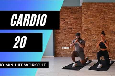 10 MIN CARDIO HIIT WORKOUT // Intense Calorie Burn | MrandMrsMuscle