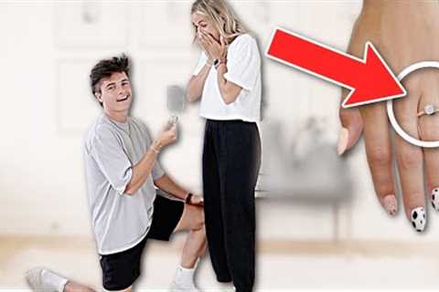 I SURPRISED HER WITH A RING! (4 year anniversary gift exchange)