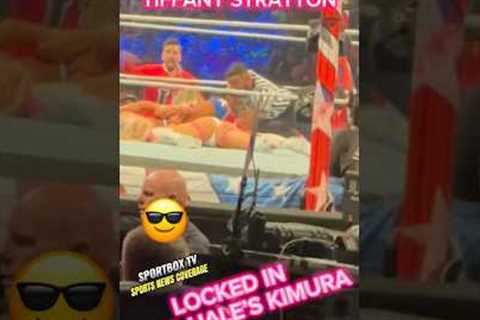 TIFFANY STRATTON LOCKED IN THEA HAIL’S KIMURA 😄🙈🫣 🤳 #shorts #wwe #viral #trending #fyp #nxt
