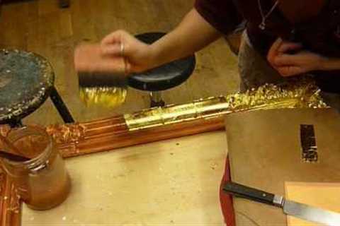 Water gilding  french baroque frame