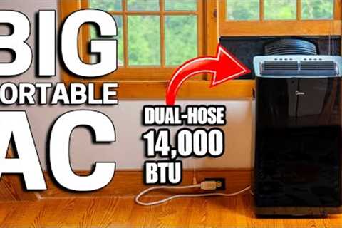 BIGGEST &amp; Quietest Portable Air Conditioner for 2023 - 14,000 BTU Midea Duo