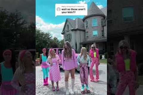 SHE WENT TO THE MOON?!?! 🚀 🌕 👩‍🚀 🌠  #bigfamily #barbiemovie #barbiegirl #dance