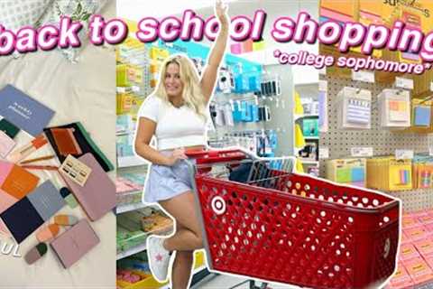 SCHOOL SUPPLIES SHOPPING + HAUL 2022 | college sophomore