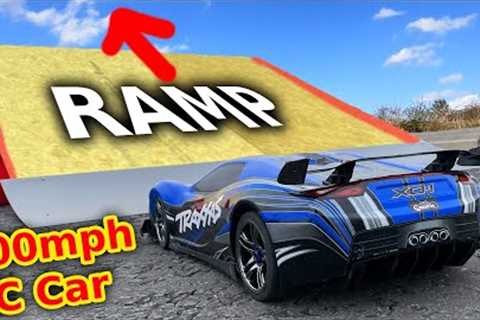 World's Fastest RC Car full speed Jump