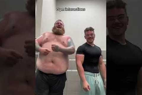 Man Accidently Walks Into Frame at Gym