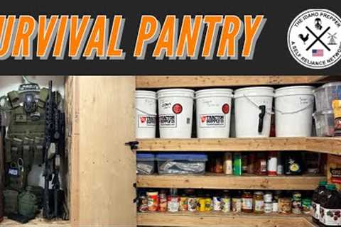Fully Stocked Survival / Prepper Pantry - Minuteman Ready Gun Cabinet Completed! #shtf #bugoutbag
