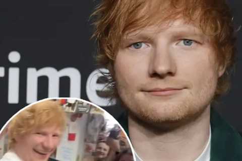 Ed Sheeran Serves Hot Dogs in Chicago ... After David Letterman &amp; Lana Del Rey Go Viral for..