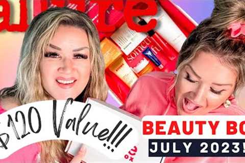 💄 ALLURE BEAUTY BOX JULY 2023 UNBOXING &amp; REVIEW!! 💕🥰 TWIN BIRDIES
