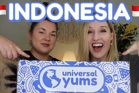 TASTING INDONESIAN SNACKS 😋 | Universal Yums | Super Yum Box | July 2023 | Indonesia