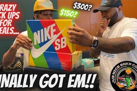 I GOT SOME CRAZY STEALS AT THE JUS NICE SNEAKER CONVENTION! SNEAKER SHOPPING WITH @UNBREAKABLE KICKS