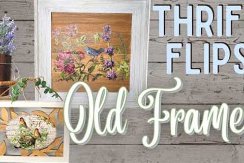 Thrift Flipping Old Frames | Upcycling Old Photo Frames | Picture Frames Makeover  Ideas