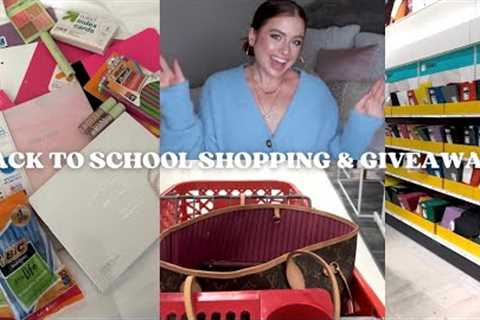 back to school shopping @ Target &amp; school supplies GIVEAWAY vlog