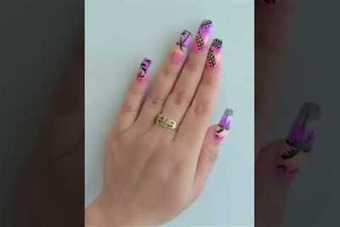 Easy Nailart within 2 minutes | #Nail Art #best nail design #one Nailart at Home # Easy step
