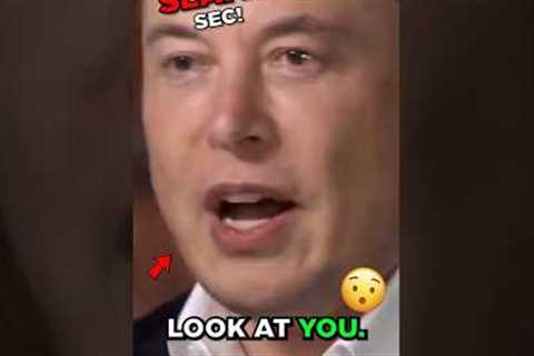 Elon Musk - I do not respect the SEC. 🙅‍♂️