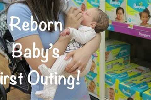 Reborn Baby's First Outing To Walmart! Feeding Reborn Baby Isaac In The Store!