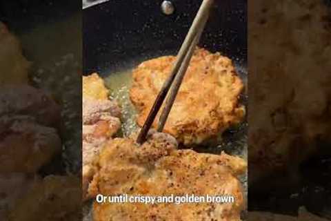 dinner ready in 20 minutes - crispy scallion chicken (wow)