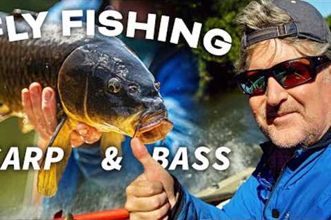 Fly Fishing Dead Drifting for Bass and Carp?! This is a first...