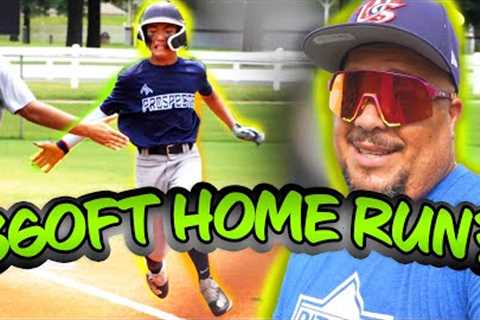 12U BASEBALL PLAYER HITS 360 FT HOMERUN IN THIS GAME