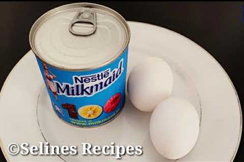 Condensed Milk Snack|Quick&amp;Delicious Snacks during Lockdown| Evening Snack Recipes|Egg snack..