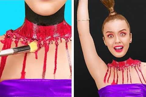 FANTASTIC MAKEUP CHALLENGE || Makeup Tutorial And Removal! Amazing Transformation by 123GO! SCHOOL