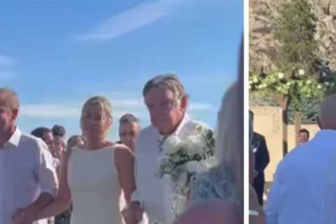 Bride Has 15 Important Men In Her Life Walk Her Down Aisle