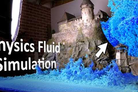 I Used a Physics Simulation to make the ultimate DEEP RESIN Ocean for my Castle Diorama