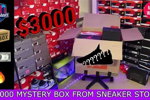 Unboxing a HUGE $3,000 Mystery Box from SNEAKER STORE ( @citystarz9963 ) Was it worth it ???