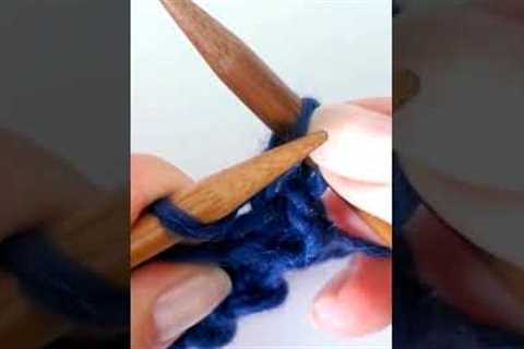 Super stretchy Bind Off - Knitting Technique #shorts - So Woolly