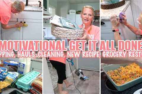 MOTIVATIONAL GET IT ALL DONE  / HOMEMAKING, SHOPPING, HAULS, NEW RECIPE, WHOLE HOUSE CLEANING
