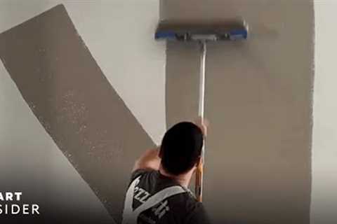 Professional Painter Shows The Fastest Way To Paint A Wall